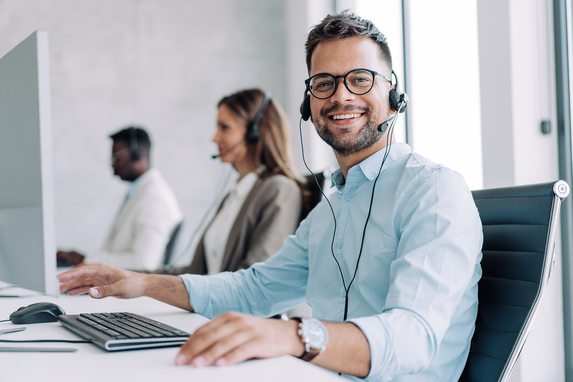 KCC | Man in call center | UP learning