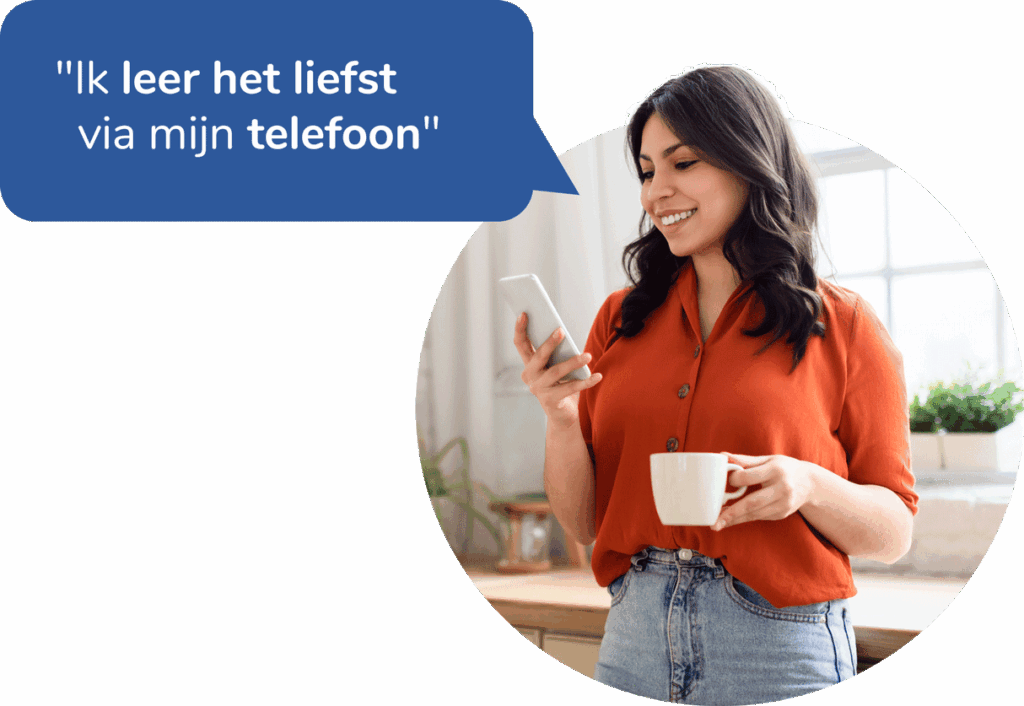 Deskless people | liefst met telefoon leren | UP learning